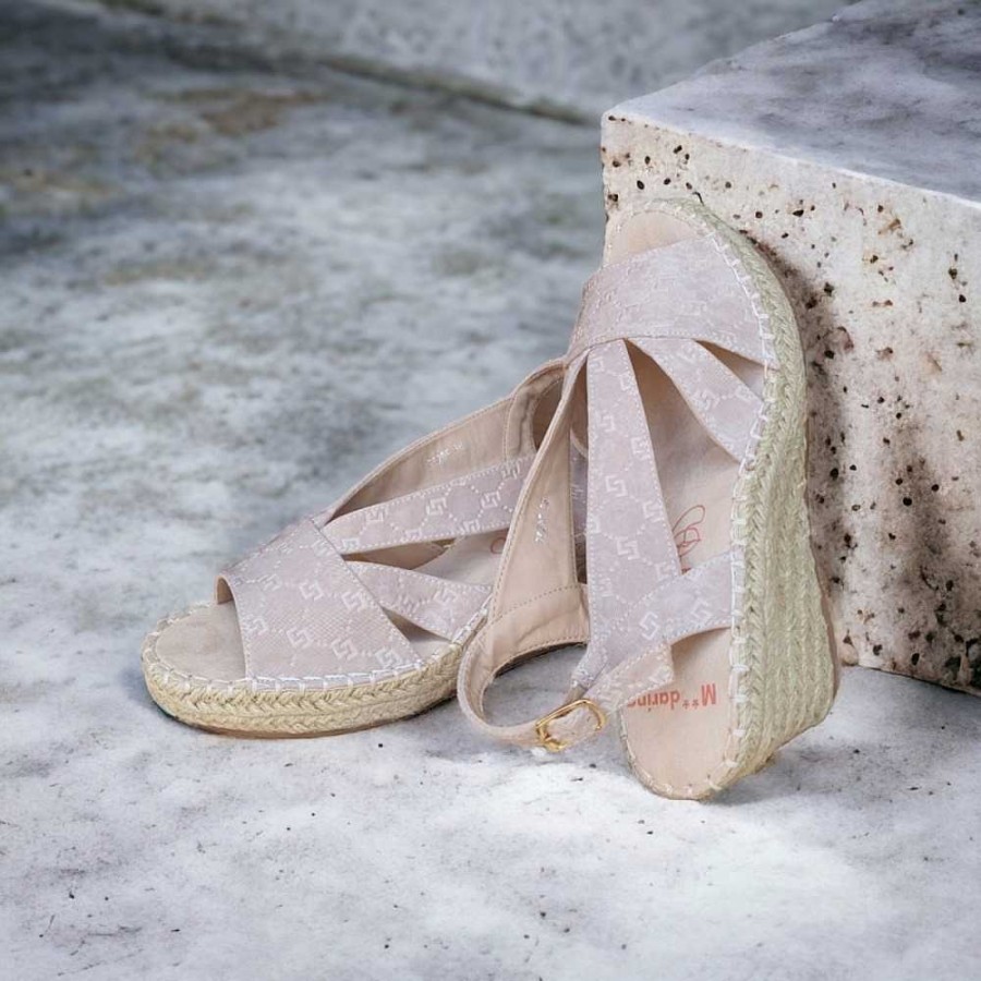 Women Calzaro Espadrilles | Half Jute Cradle Espadrille 752 Taupe