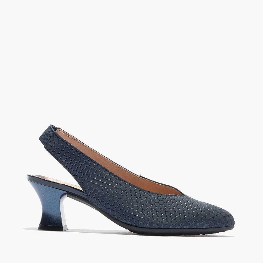 Women Calzaro Heeled shoes | Women's Pumps Hollow Peak 5193 Blue