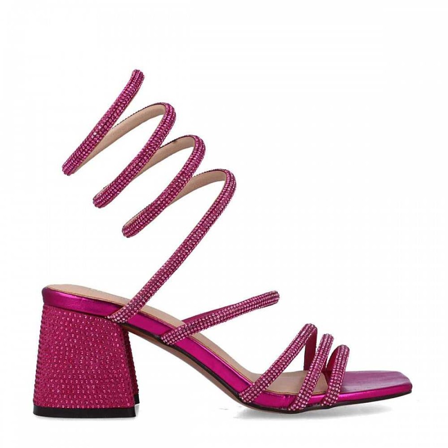 Women Calzaro Heeled shoes | Sandal 23786 Minor Violet