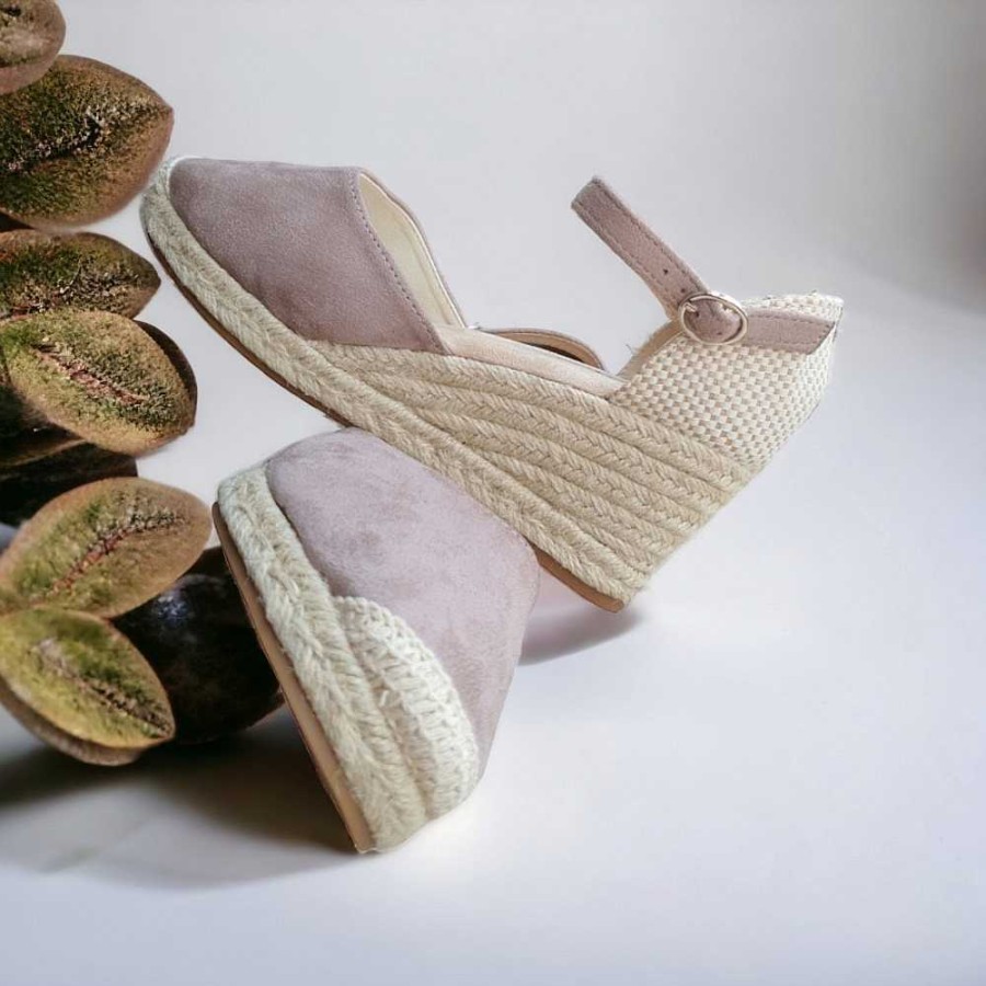 Women Calzaro Espadrilles | Jute Crib Espadrille 23481 Taupe