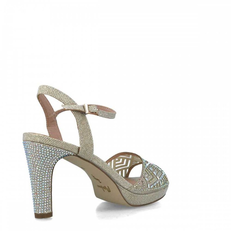 Women Calzaro Heeled shoes | Sandal 23683 Cassiopeia Oro