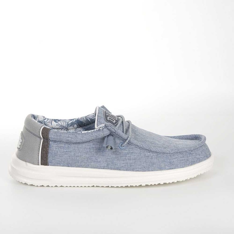 Men Calzaro Casual sneakers | Casual Lace-Up Sneaker 40013 H2O Blue Overcast