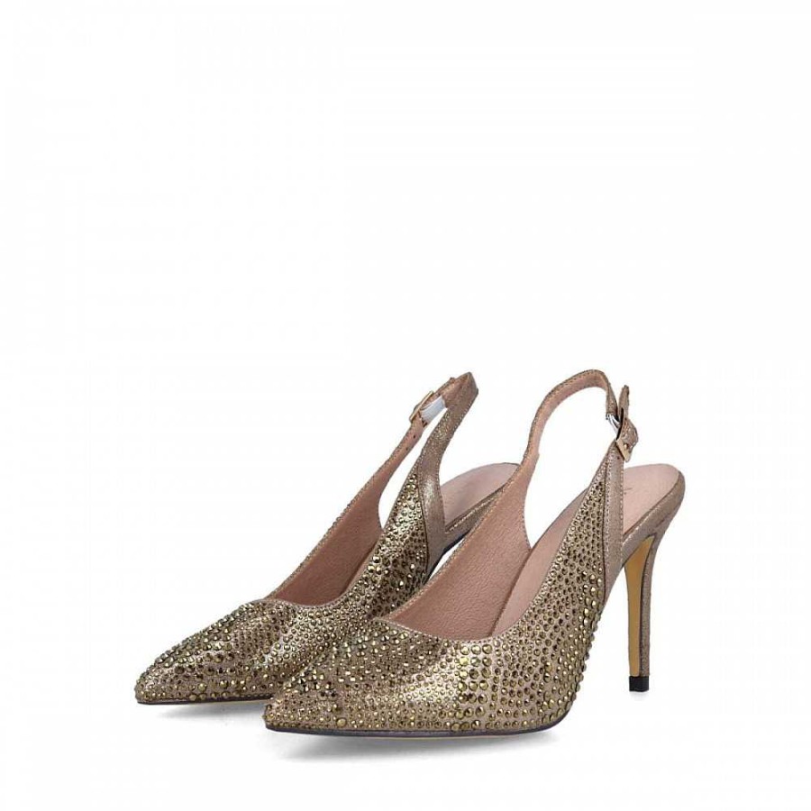 Women Calzaro Heeled shoes | Shoe 22155 Castellani Bronze