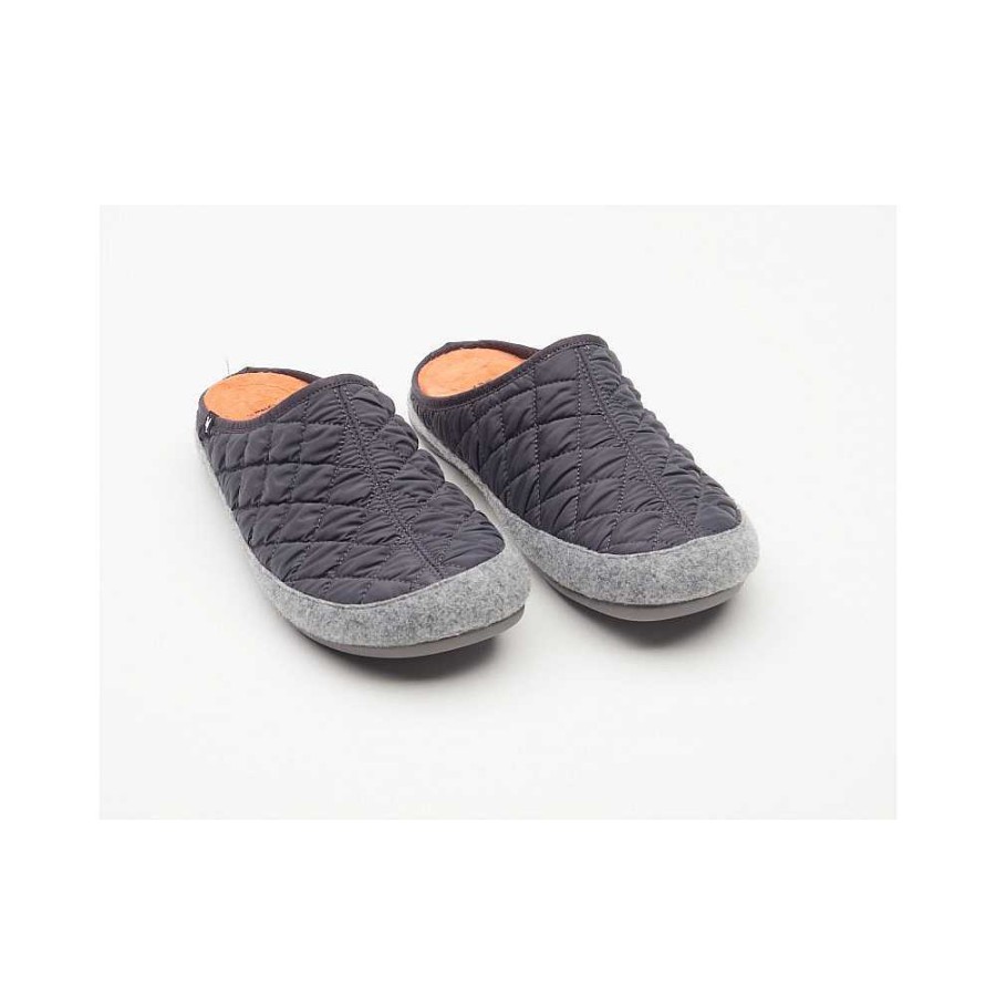 Woman Calzaro Slippers | Pitas Samy Gray House Slippers