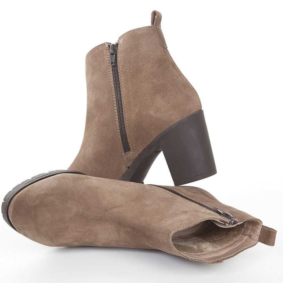 Women Calzaro Comfort|Cowboy Boots|Women's Boots and Ankle Boots | Botin 012 Praga Taupe