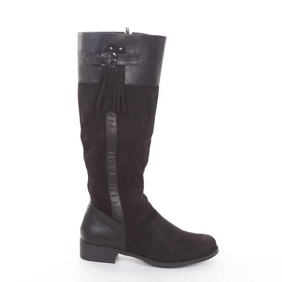 Women Calzaro Cowboy Boots|Low Boots and Ankle Boots|High Boots | Country Boot 2209 Black