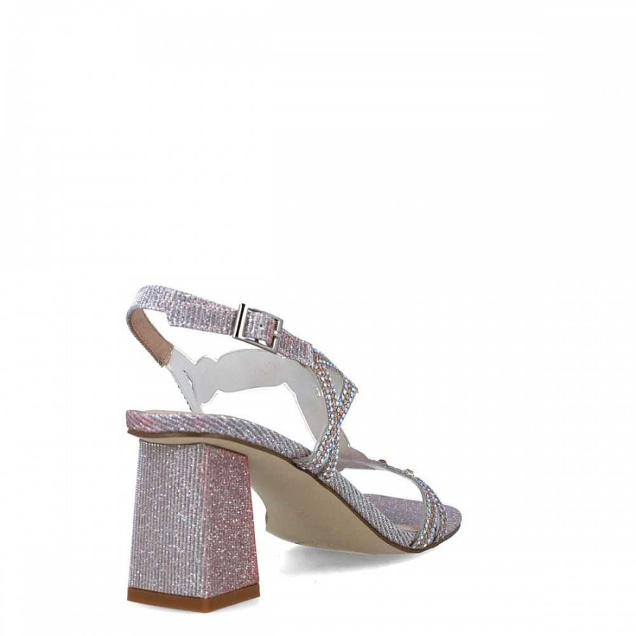 Women Calzaro Heeled shoes | Sandal 23660 Camelopardalis Nude Makeup