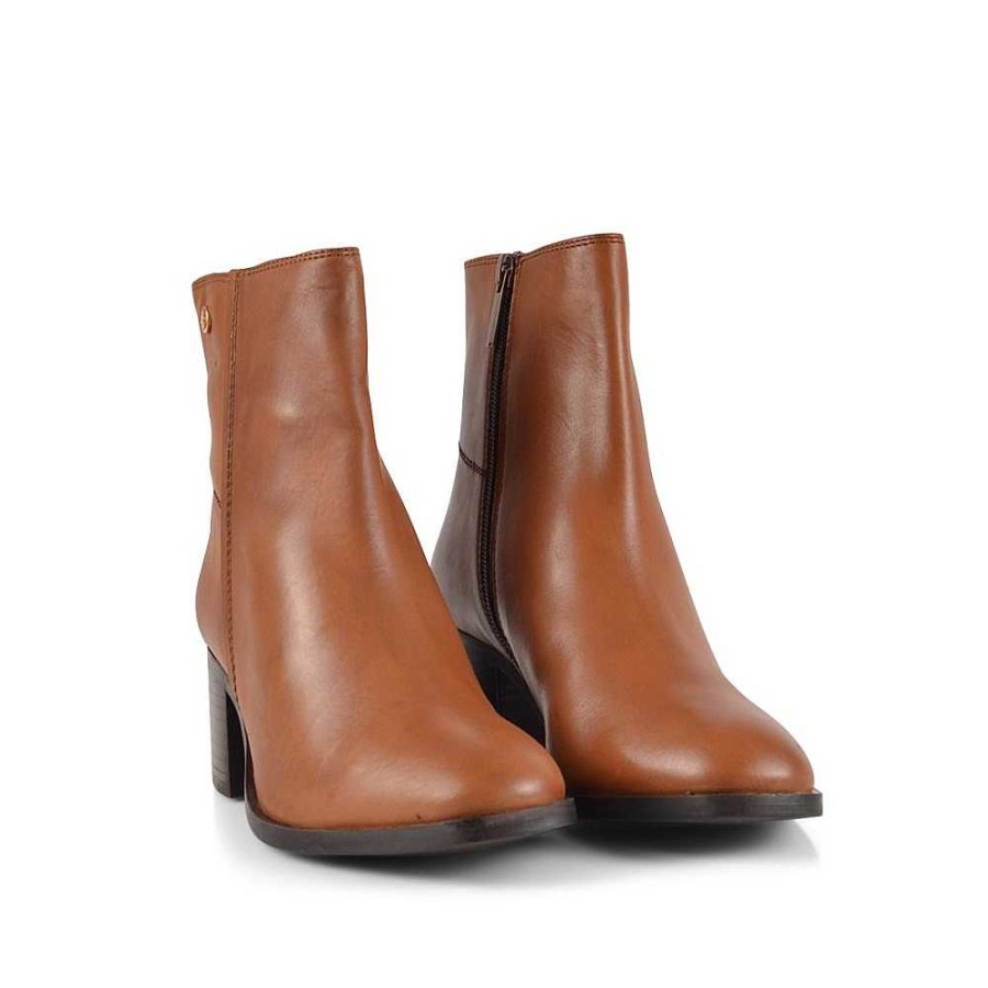 Women Calzaro Casual|Cowboy Boots|Women's Boots and Ankle Boots | Ankle Boot 23926 Leather Heel Leather