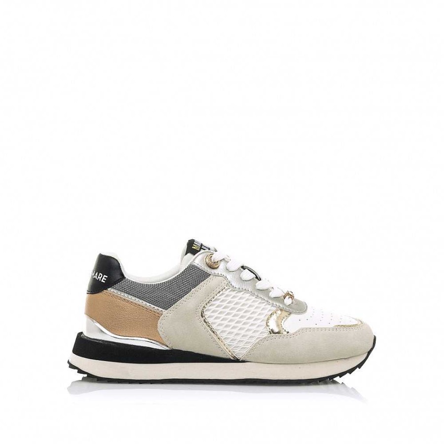 Women Calzaro Sneakers | Narita Basic Sneakers 63040 White Pink Nude