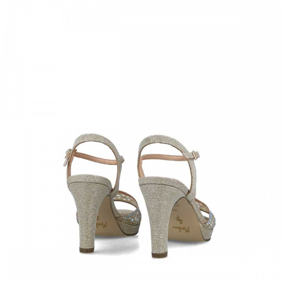 Women Calzaro Heeled shoes | Shoe Sandal 23153 Carite Oro