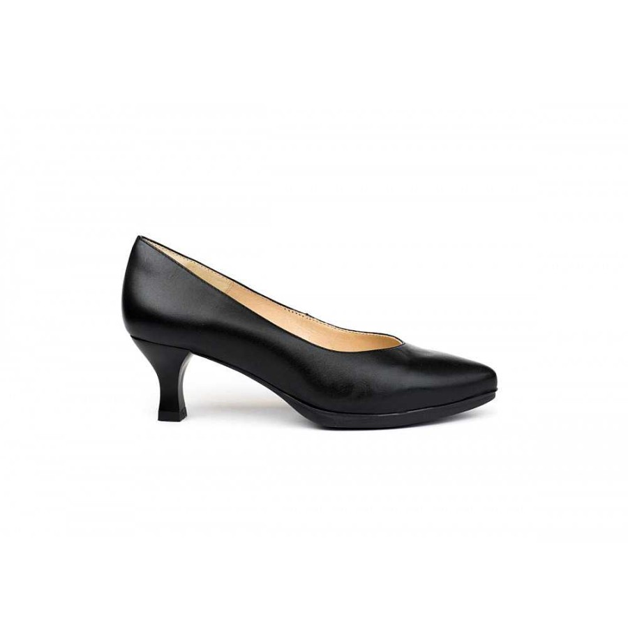 Women Calzaro Heeled shoes|Comfort | Salon Mari 7 Diana Black