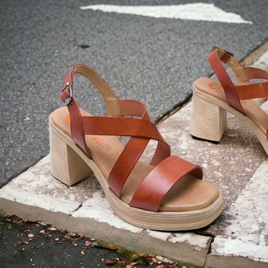 Women Calzaro Sandals | Medium Heel Sandal 2975 Leather Nadia.