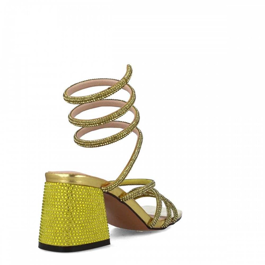 Women Calzaro Heeled shoes | Sandal 23786 Minor Yellow