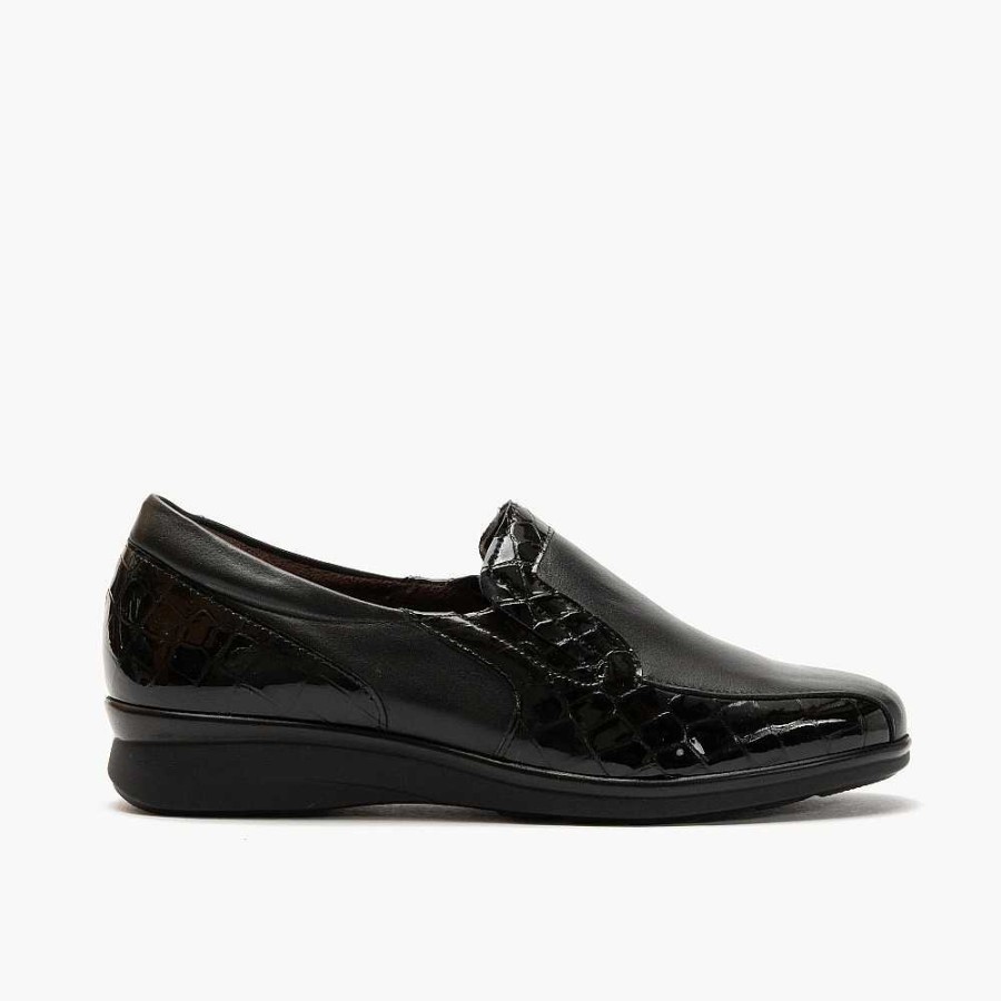 Woman Calzaro Comfort | Manoletina Mocasin 1002 Black