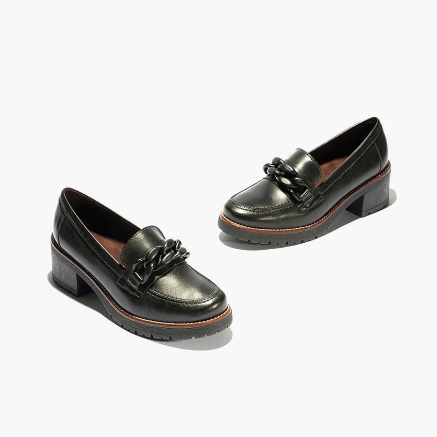 Women Calzaro Loafers|Casual | Tacon Mocasin Shoes 2720 Black