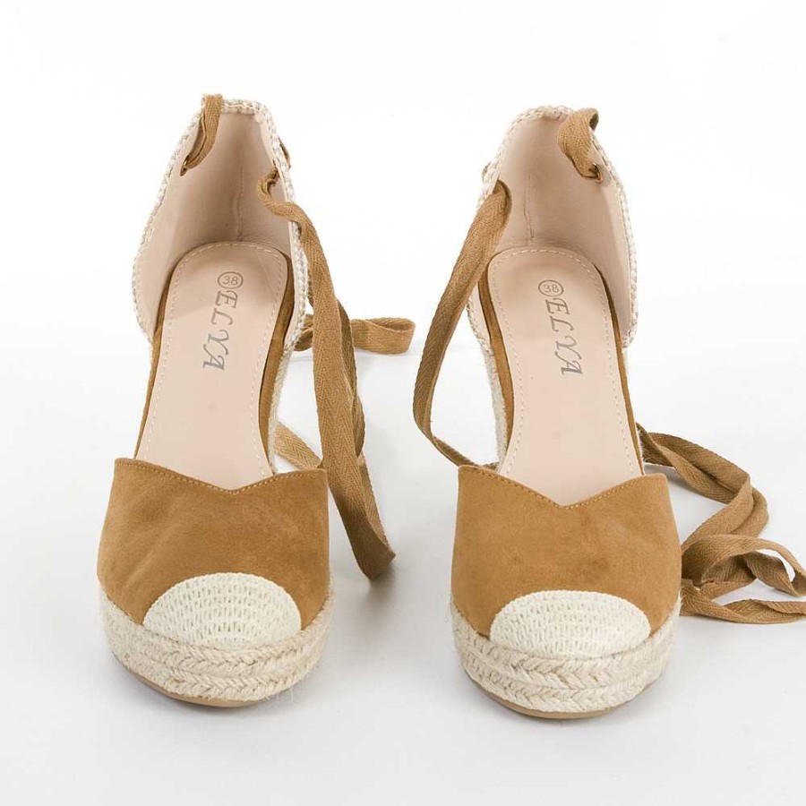 Women Calzaro Espadrilles | Jute Cradle Espadrille 135 Camel