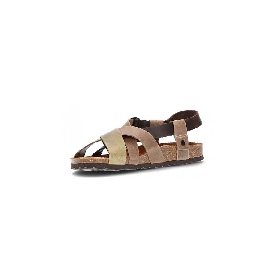 Men Calzaro Sandals | Bios Sandals 9537 Brown, Mocha And Khaki