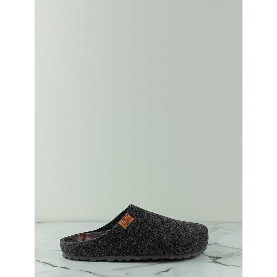 Men Calzaro Slippers | Bio House Slippers 78484 Khaki