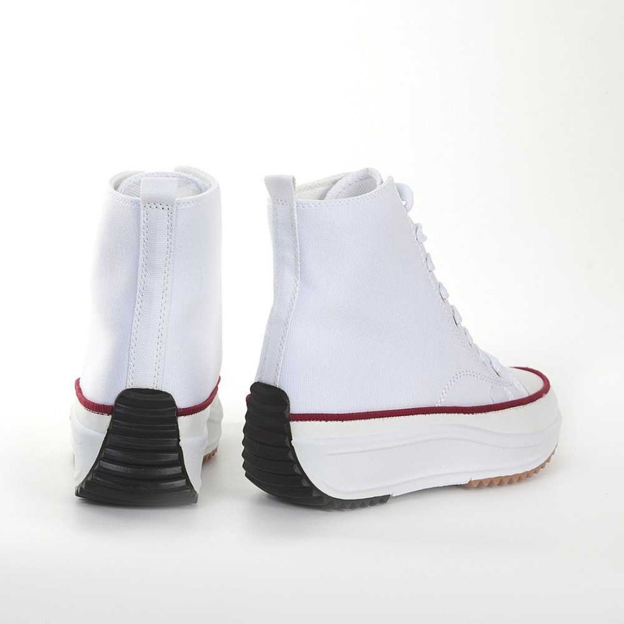 Women Calzaro Sneakers | Sports Boot 878 White Red