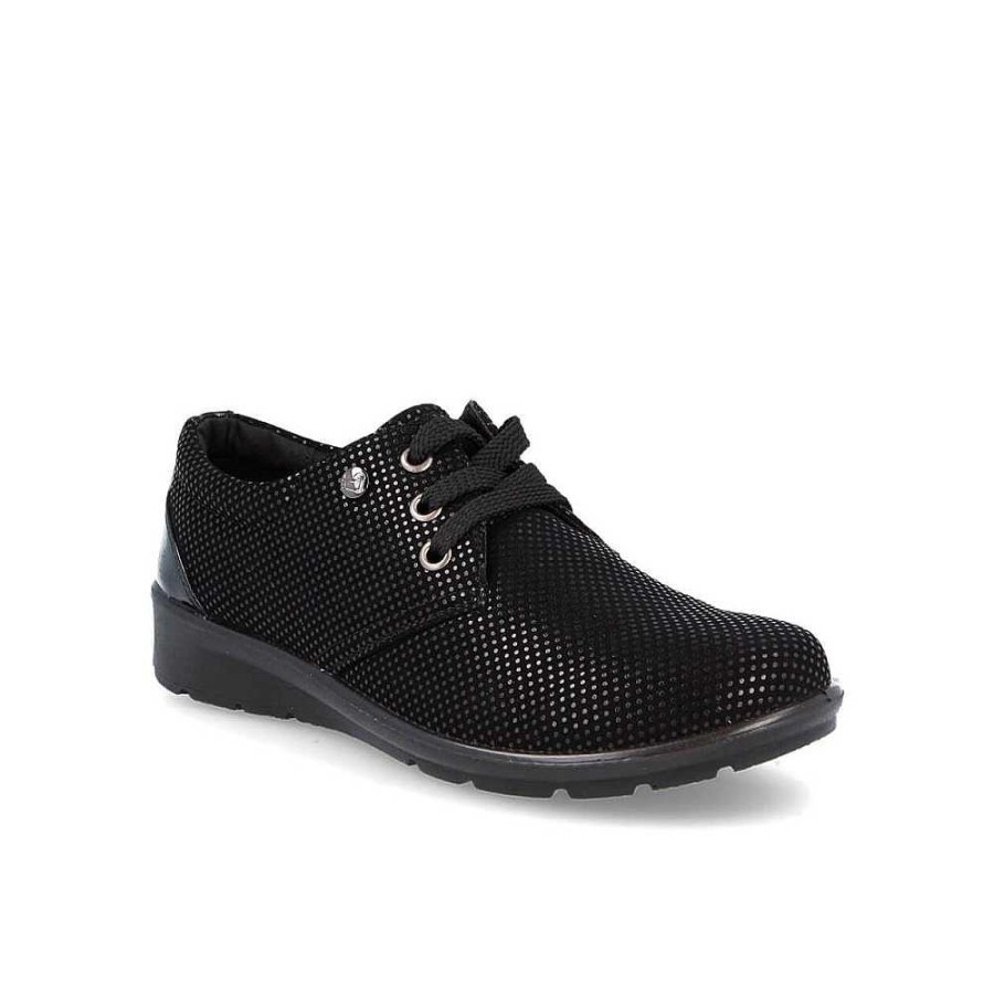 Woman Calzaro Comfort | Shoe Laces 16163 Black