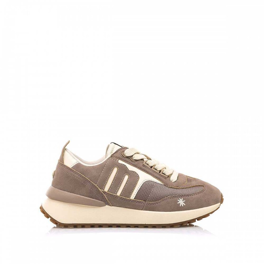 Women Calzaro Sneakers | Qamar 60274 Taupe Sports Shoes