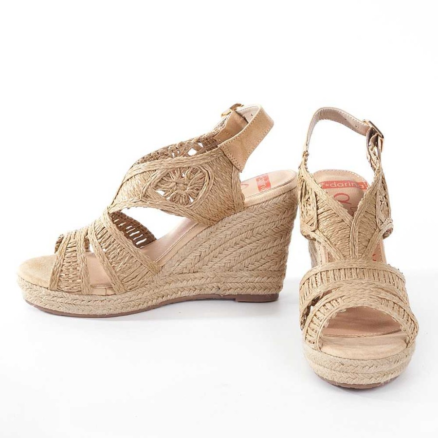 Women Calzaro Espadrilles | Sandalia Cuna Yute 322 Beige