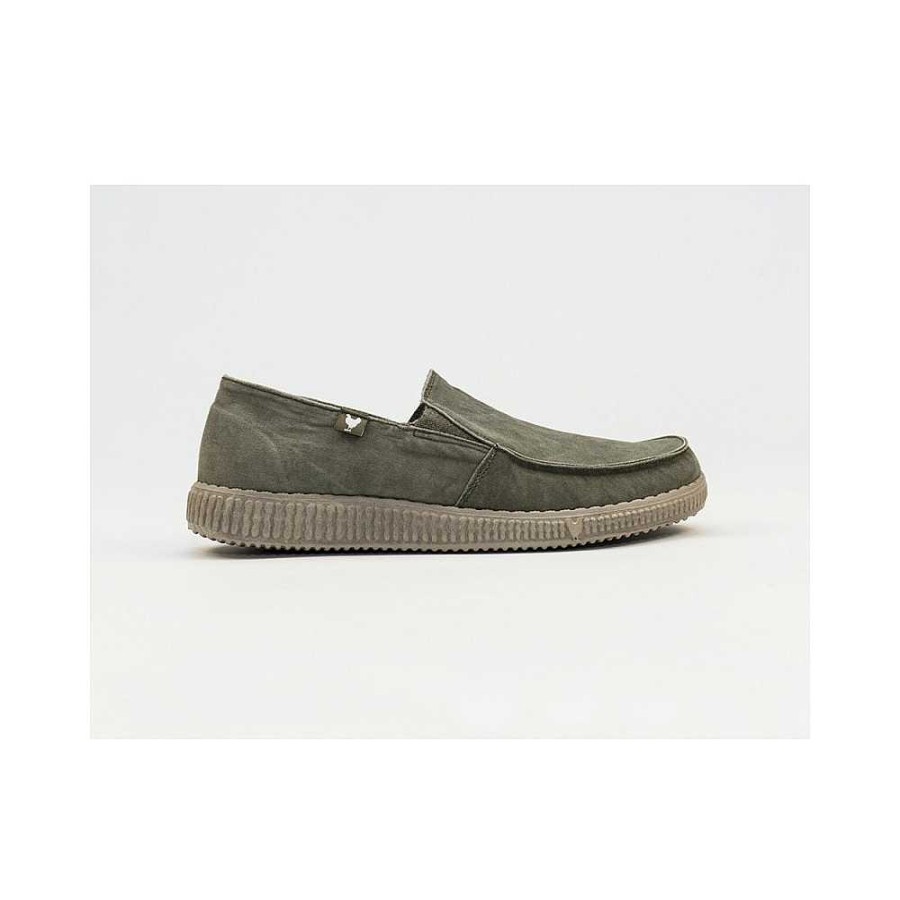 Men Calzaro Casual sneakers | Casual Mocasin Shoes 150-S Canvas Kaki