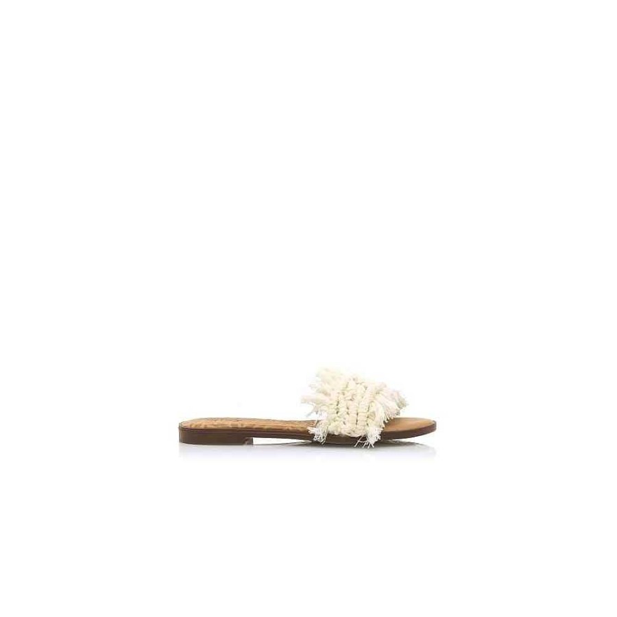 Women Calzaro Sandals|Espadrilles | Maria Flat Sandal 51936 Beige Off White