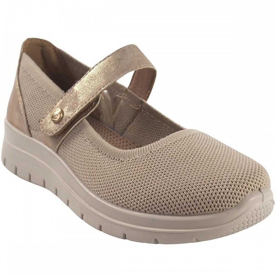 Woman Calzaro Comfort | Women's Lycra Sneakers 19005 Beige