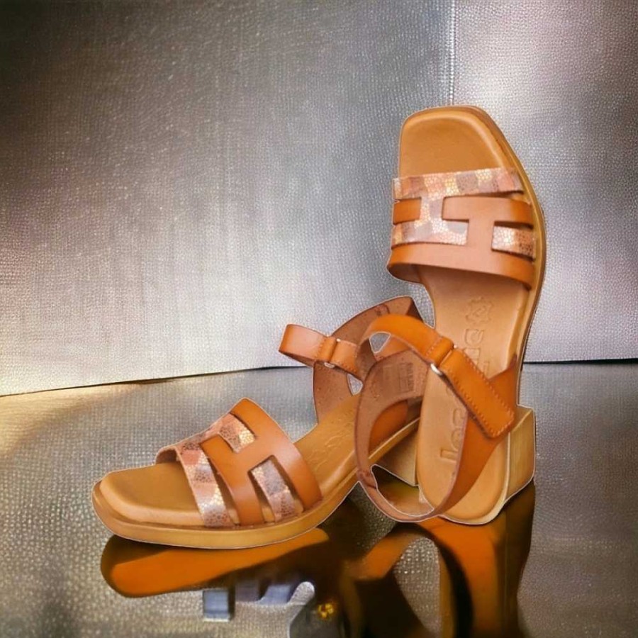 Women Calzaro Sandals | Medium Heel Sandal 3747 Leather